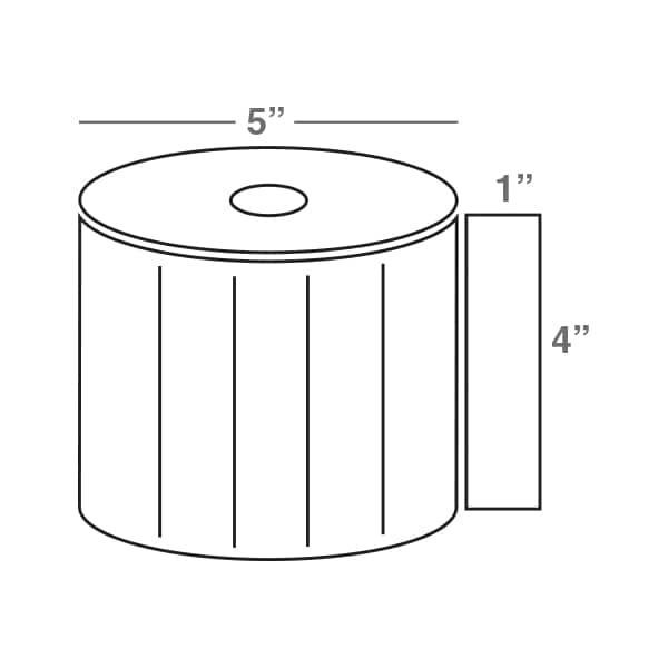 Wasp Technologies THERMAL TRANSFER BARCODE LABELS, QUAD PACKS, 4.0 X 1.0, 2300 LABELS PER ROLL, 4PK 6.33808E+11 - main